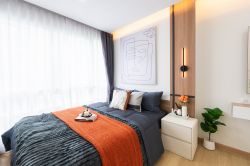 #Ratchada #HuaiKhwang || Large room, 32 sq.m. || 🚝 5 minutes to MRT Huai Khwang || 💵 Affordable monthly payments, only 9,xxx THB!!! || 🛍️ Fully furnished, ready to move in.