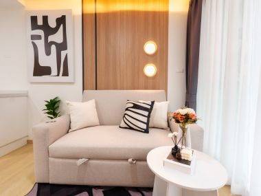 #Ratchada #HuaiKhwang || Large room, 32 sq.m. || 🚝 5 minutes to MRT Huai Khwang || 💵 Affordable monthly payments, only 9,xxx THB!!! || 🛍️ Fully furnished, ready to move in.