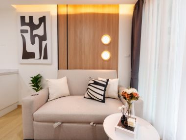 #Ratchada #HuaiKhwang || Large room, 32 sq.m. || 🚝 5 minutes to MRT Huai Khwang || 💵 Affordable monthly payments, only 9,xxx THB!!! || 🛍️ Fully furnished, ready to move in.