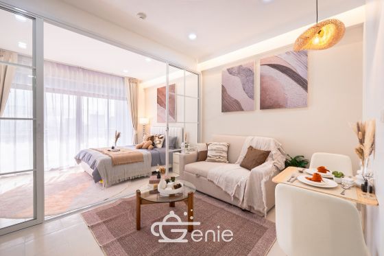 #Ramkhamhaeng #HuaMak || Large room, price under 2 million baht || 🚈 Near MRT Lam Sali Intersection || 💵 Installments as low as 6,xxx baht!! || 🎓 5 minutes to Ramkhamhaeng University || 🛍️ Fully furnished, ready to move in. Owner selling directly, only one unit available. Interested? Message me quickly! 😊 Condo Fak Khao Pode (Ramkhamhaeng 40) Project 📍 https://share.google/Slc7muQM35punc9tN This room is decorated in a Modern Japanese style, perfectly blending simplicity with warmth. It uses earth tones, wooden furniture, and warm white lighting. It helps create a calm and relaxing atmosphere, giving you the feeling of being on vacation every time you come home. . ✅ Room Details • Spacious 38 square meters of living space 🤯 • 1 Bedroom • 1 Bathroom • Separate open kitchen • 18th floor, Building 3 • Fully furnished, ready to move in. . >>> Price only 1.79 million baht <<< . 🔸Amenities🔸 💪🏻Fitness Center 🔒 Key Card access system, 24-hour CCTV 👮🏻♂️ CCTV & 24-hour security guard 🚘 Parking . 🔸Nearby Landmarks🔸 Transportation • MRT Yellow Line, Lam Sali Intersection Station • MRT Sri Kreetha Station • Airport Rail Link Hua Mak Shopping Centers • The Mall Lifestore Bangkapi • Makro Bangkapi • Lotus's Bangkapi Educational Institutions • Ramkhamhaeng University • Assumption University Hua Mak Campus • National Institute of Development Administration (NIDA) Medical Center • Ramkhamhaeng Hospital • Samitivej Srinakarin Hospital • Vejthani Hospital . Interested in loan application consultation, press 1️⃣ Interested in scheduling a viewing, press 2️⃣ Inquire about booking, press 3️⃣ Interested? Message us in Inbox! Or Line: @genie-property.com ## Hotline 📱 082-549-6669, 095-495-5463, 093-232-9888 ## #secondhandcondo #newlyrenovatedcondo #genieproperty #secondhandcondo #condonearbts #condo #renovated #affordablecondo #condonearbts #fullyfurnishedcondo #affordableinstallments #cheaperthanrent #OwnerSelling #Ramkhamhaeng #HuaMak #RamkhamhaengUniversity #CornHouseCondo #MRT #TheMallBangkapi #RamkhamhaengHospital #RamkhamhaengCondo #UsedCondoForSale