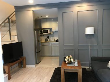 For rent at Ideo Mobi Sukhumvit 81 Type Duplex 2 Bedroom 2 Bathroom 45,000THB/month Fully furnished