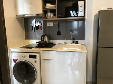 Ready for For rent Ideo Mobi Asoke 1 bed room fully furnished and all electricity PROP000699