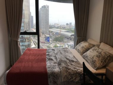 Ready for For rent Ideo Mobi Asoke 1 bed room fully furnished and all electricity PROP000699