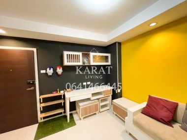 For sale The log 3 Hot price 1.25 MB (transfer fee 50/50) 28 sqm room Fl.8  City view no block view K.Bee 064-146-6445 (R5690)