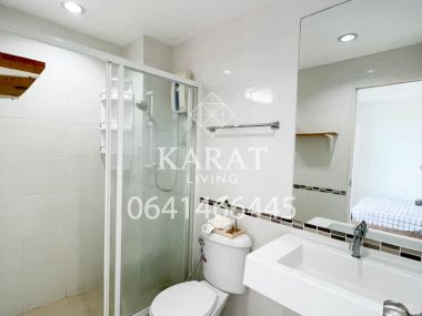 For sale The log 3 Hot price 1.25 MB (transfer fee 50/50) 28 sqm room Fl.8  City view no block view K.Bee 064-146-6445 (R5690)