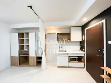 For sale The log 3 Hot price 1.25 MB (transfer fee 50/50) 28 sqm room Fl.8  City view no block view K.Bee 064-146-6445 (R5690)