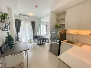 Chapter One Eco for rent Beautiful decor 11,000 THB fully furnished 30 sqm fl.2 conner room K.Bee 064146-6445 (R5674)