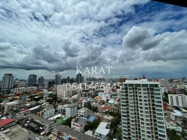 Chapter One Eco for rent Beautiful decor 11,000 THB fully furnished 29 sqm fl.12 City View K.Bee 064146-6445 (R5679)