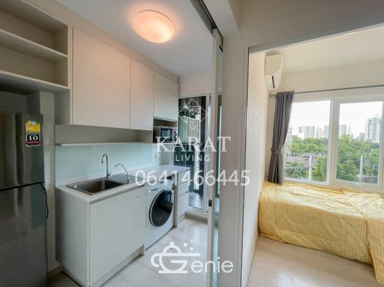 Chapter One Eco for rent 2 beds Beautiful decor 19,000 THB fully furnished 48 sqm fl.2 City View K.Bee 064146-6445 (R5678)