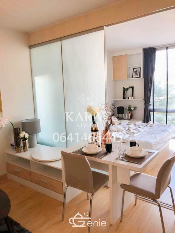 The iris rama 9 srinakarin 1 bed for sale 1.8 MB (include transfer fee) 32 sqm beautiful deccor Fl.4 pet friendly condo K.Bee 064-146-6445 (R5702)