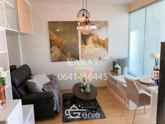 The iris rama 9 srinakarin 1 bed for sale 1.8 MB (include transfer fee) 32 sqm beautiful deccor Fl.4 pet friendly condo K.Bee 064-146-6445 (R5702)