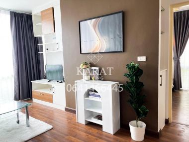 The iris rama 9 srinakarin 1 bed for sale 3.5 MB 32 sqm beautiful deccor Fl.1 pet friendly condo K.Bee 064-146-6445 (R5703)